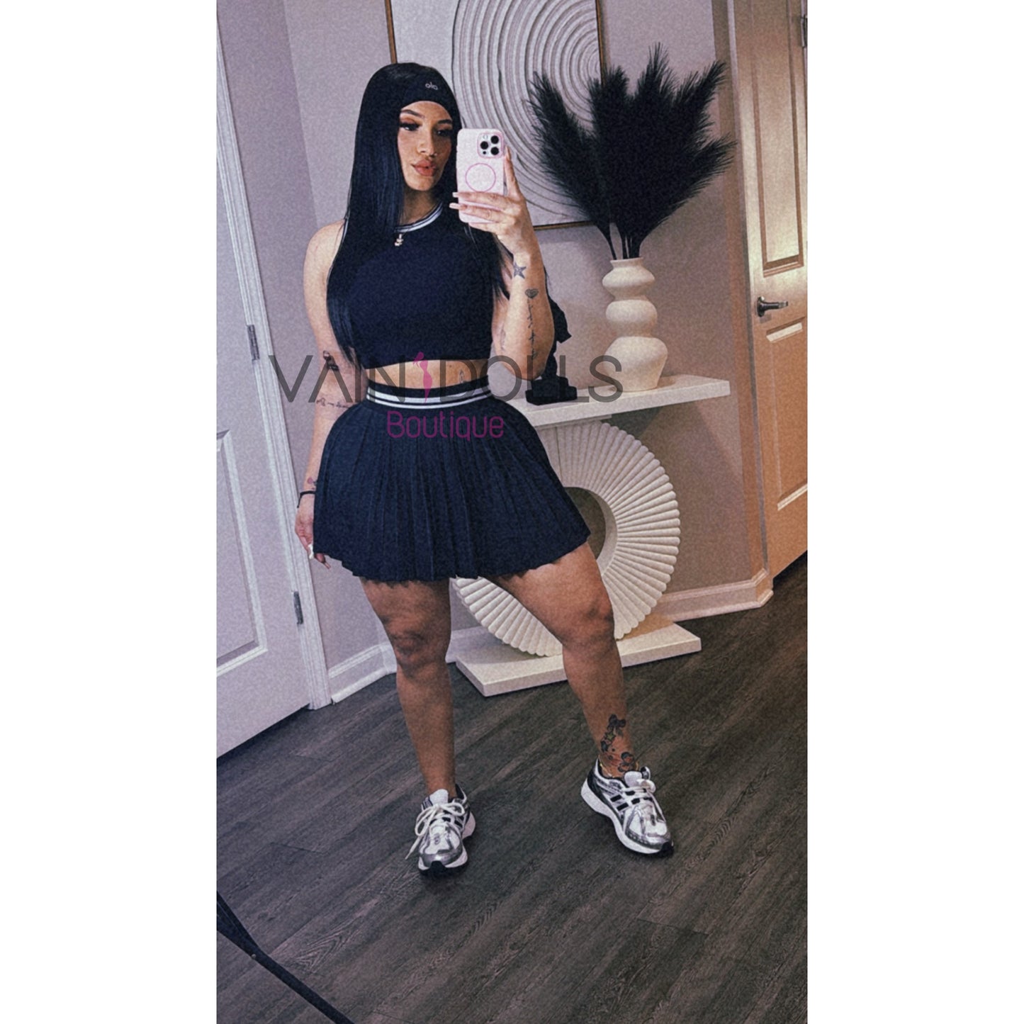 SET MINIE SKIRT BLACK