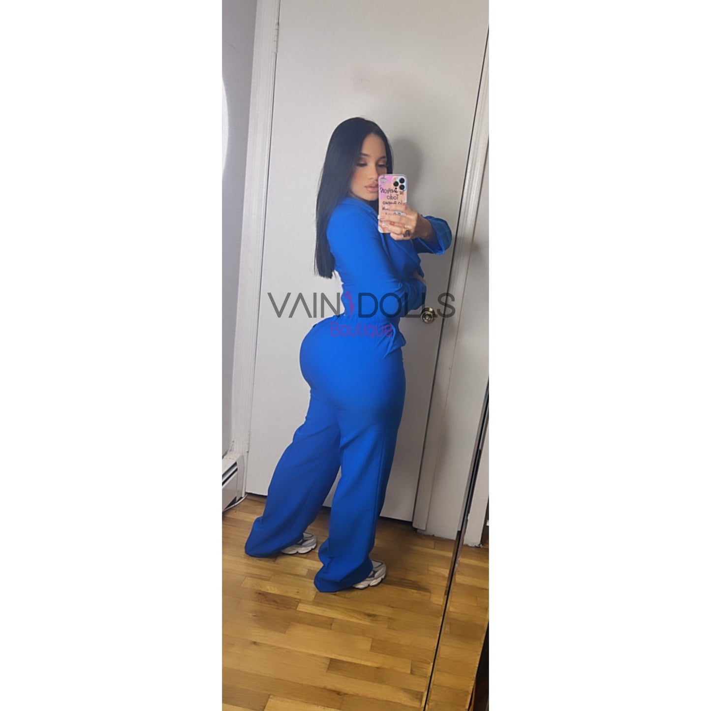 SET BLAZER PANTS AZURE