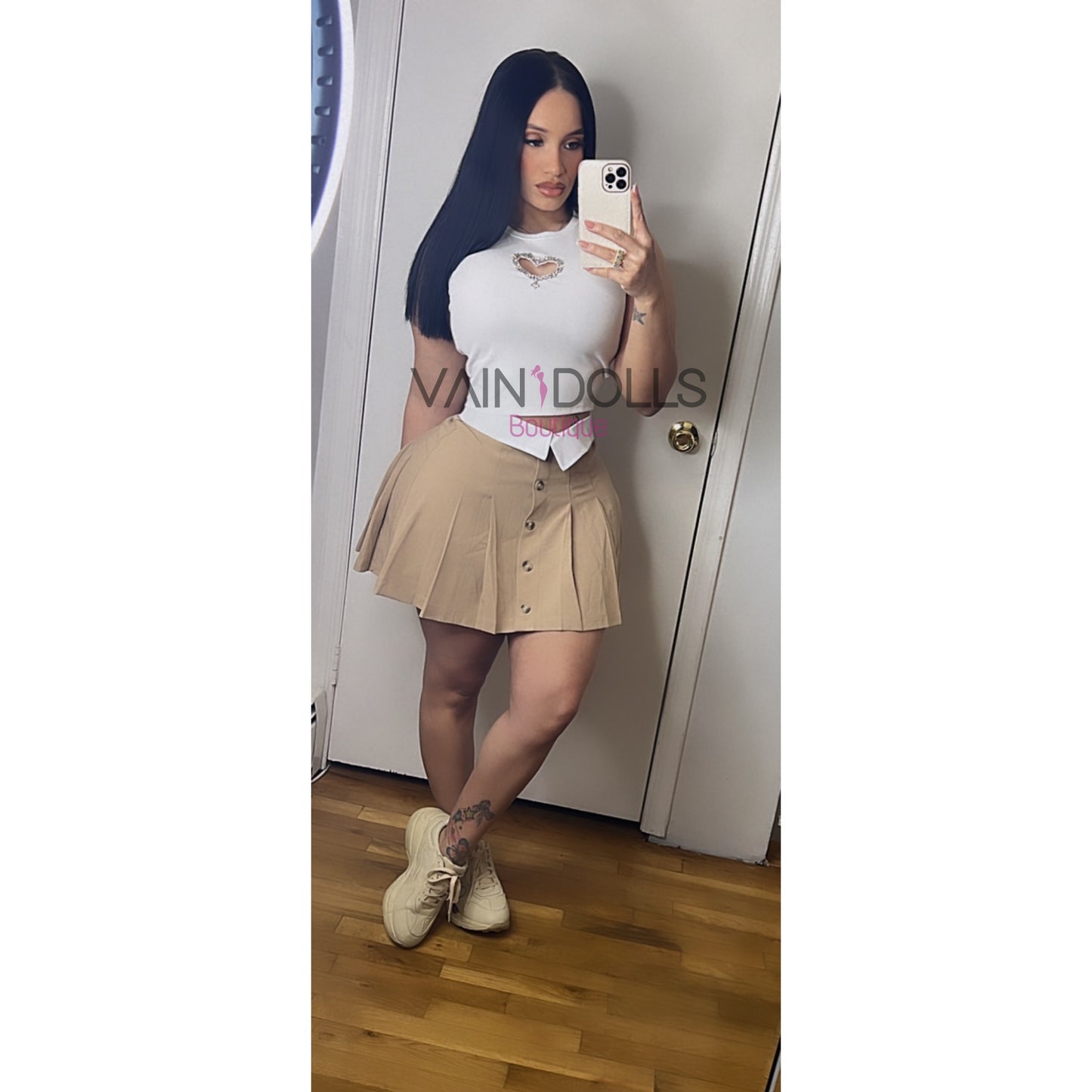 MINIE FALDA KAHKI