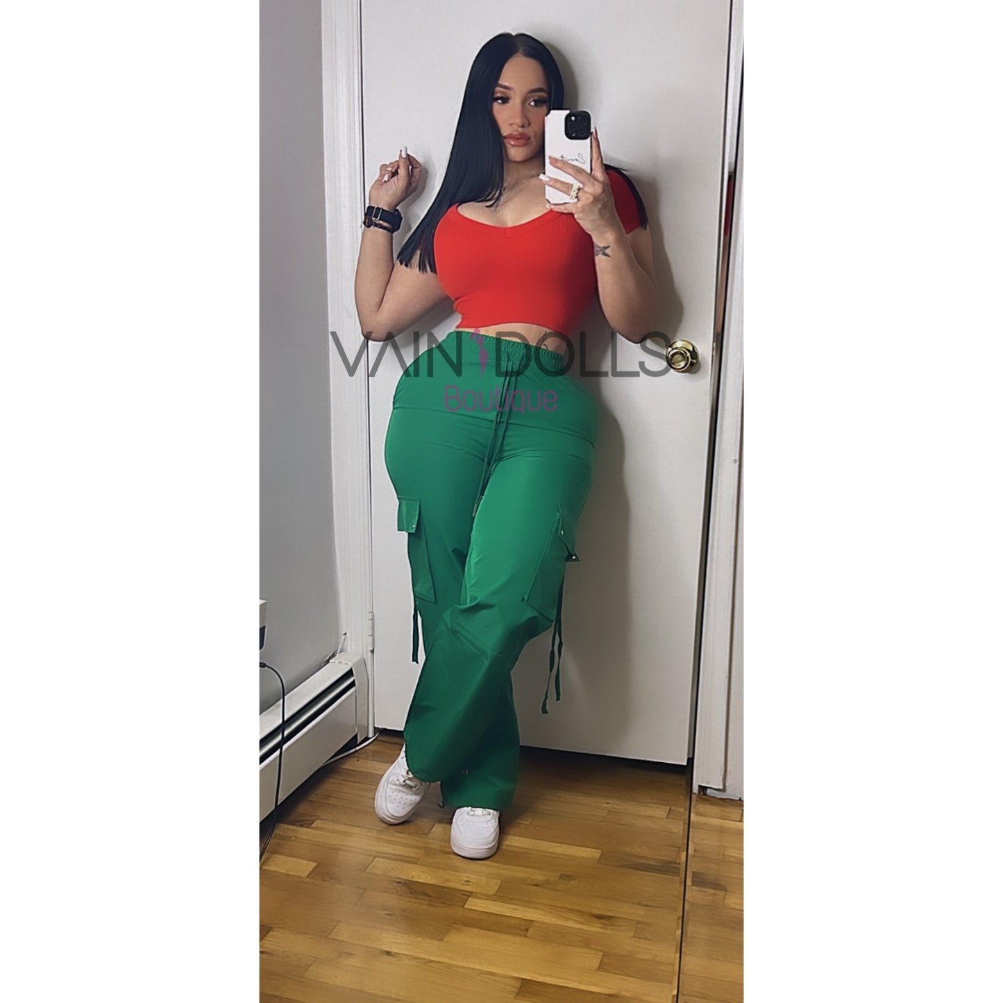 PANTS CARGO GREEN