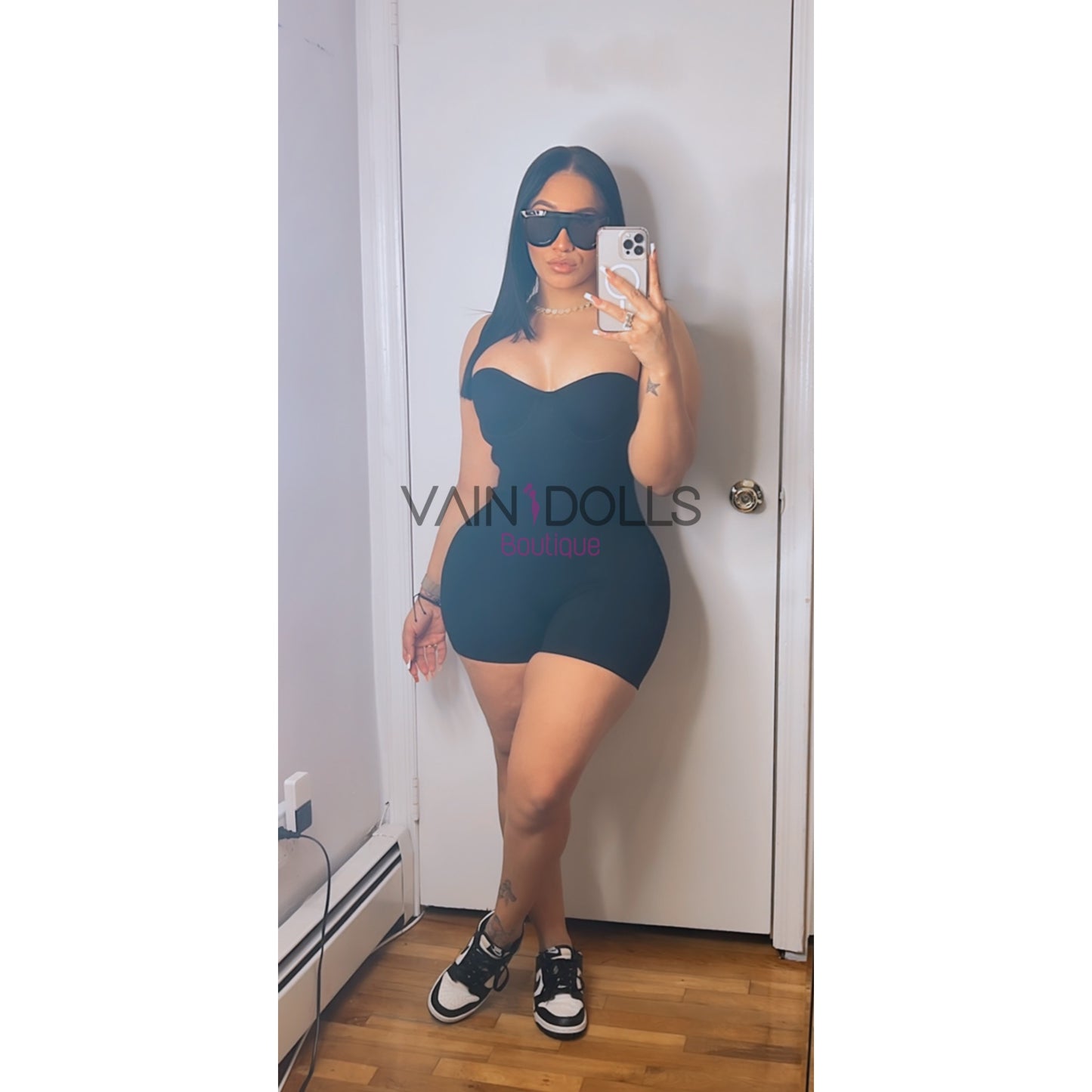 ROMPER REDUCTOR SHORT BLACK