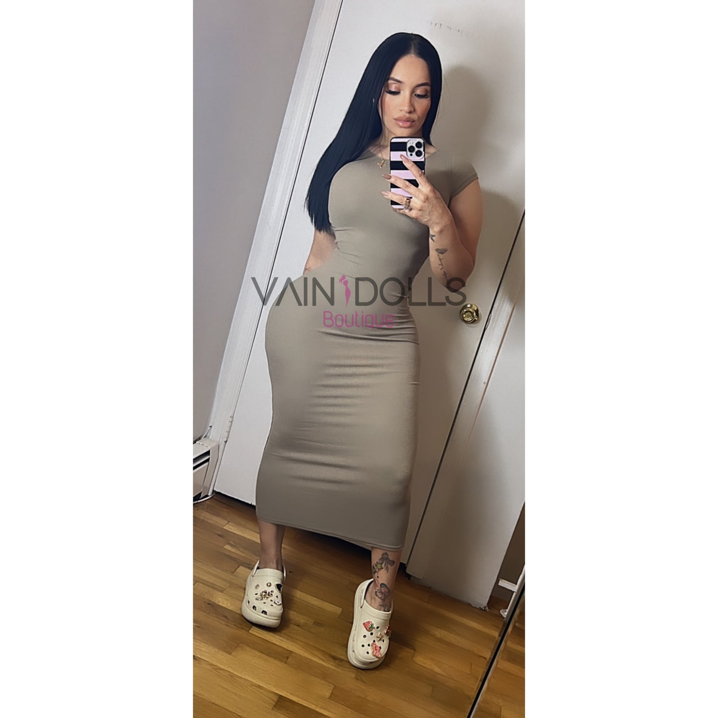 MAXI DRESS OLIVE