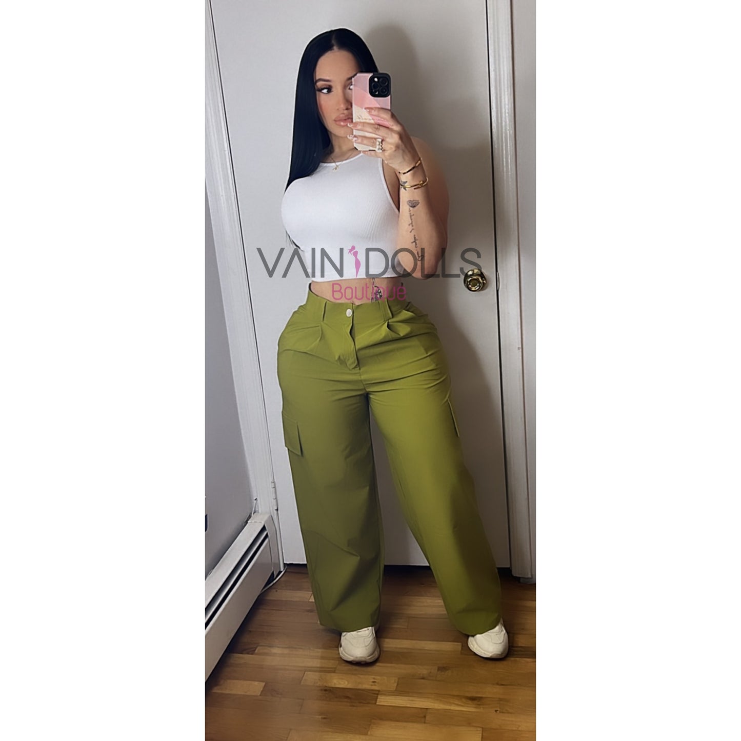 PANTS CARGÓ OLIVE