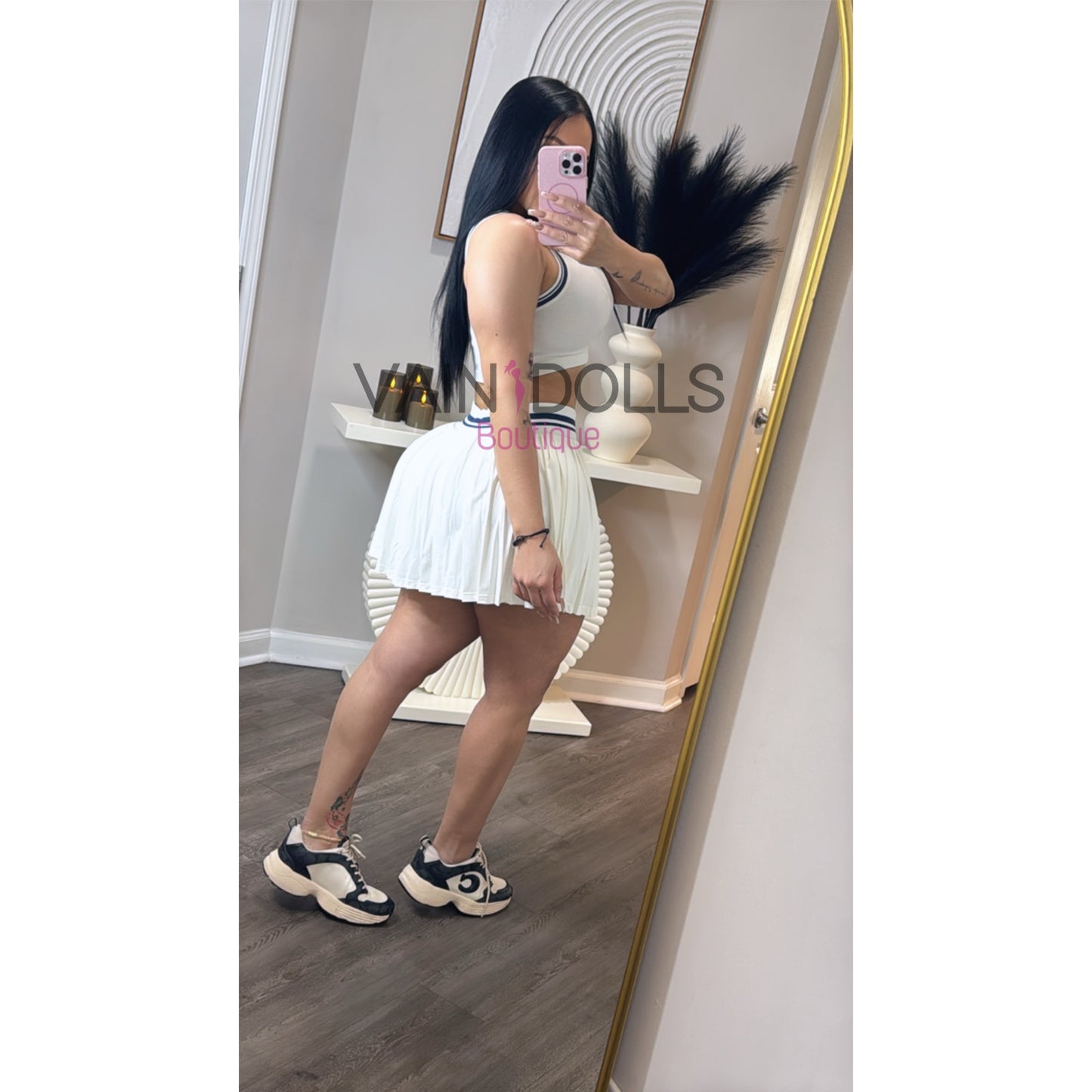 SET MINIE SKIRT LUX WHITE