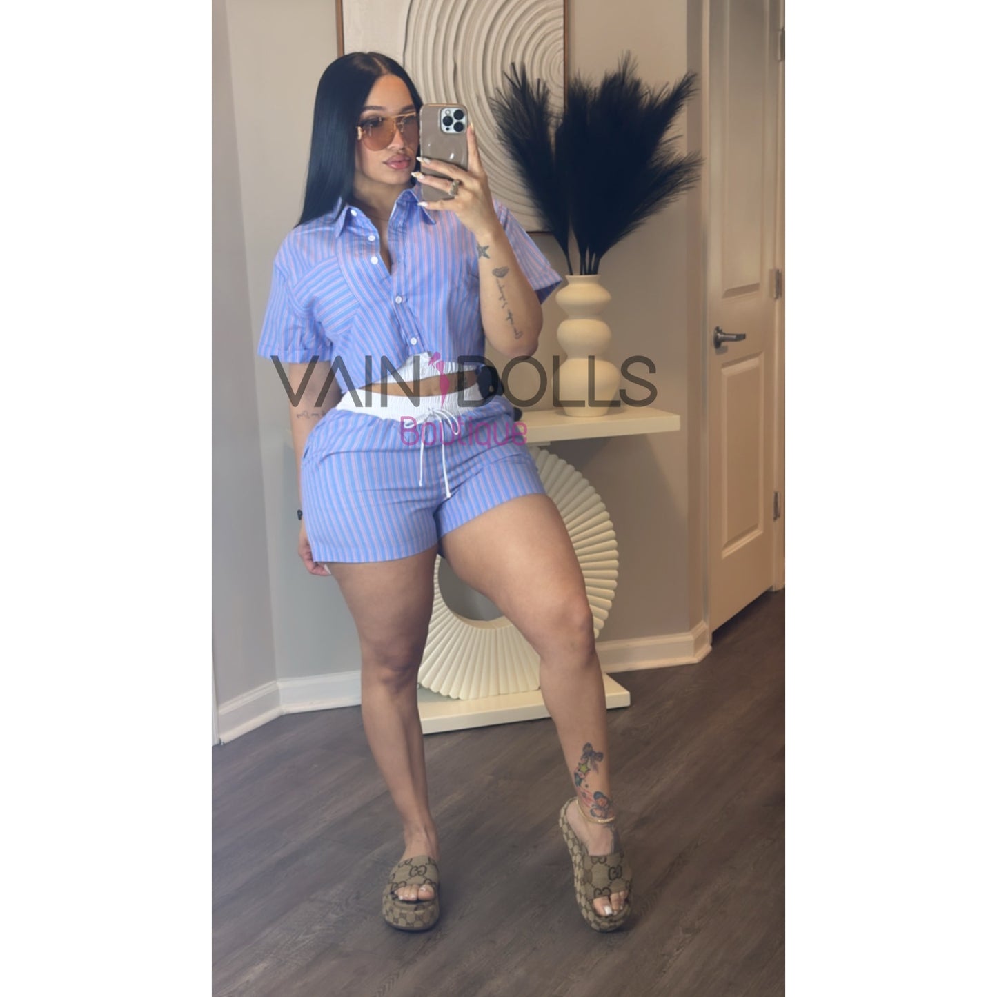SET SHORT BLUE