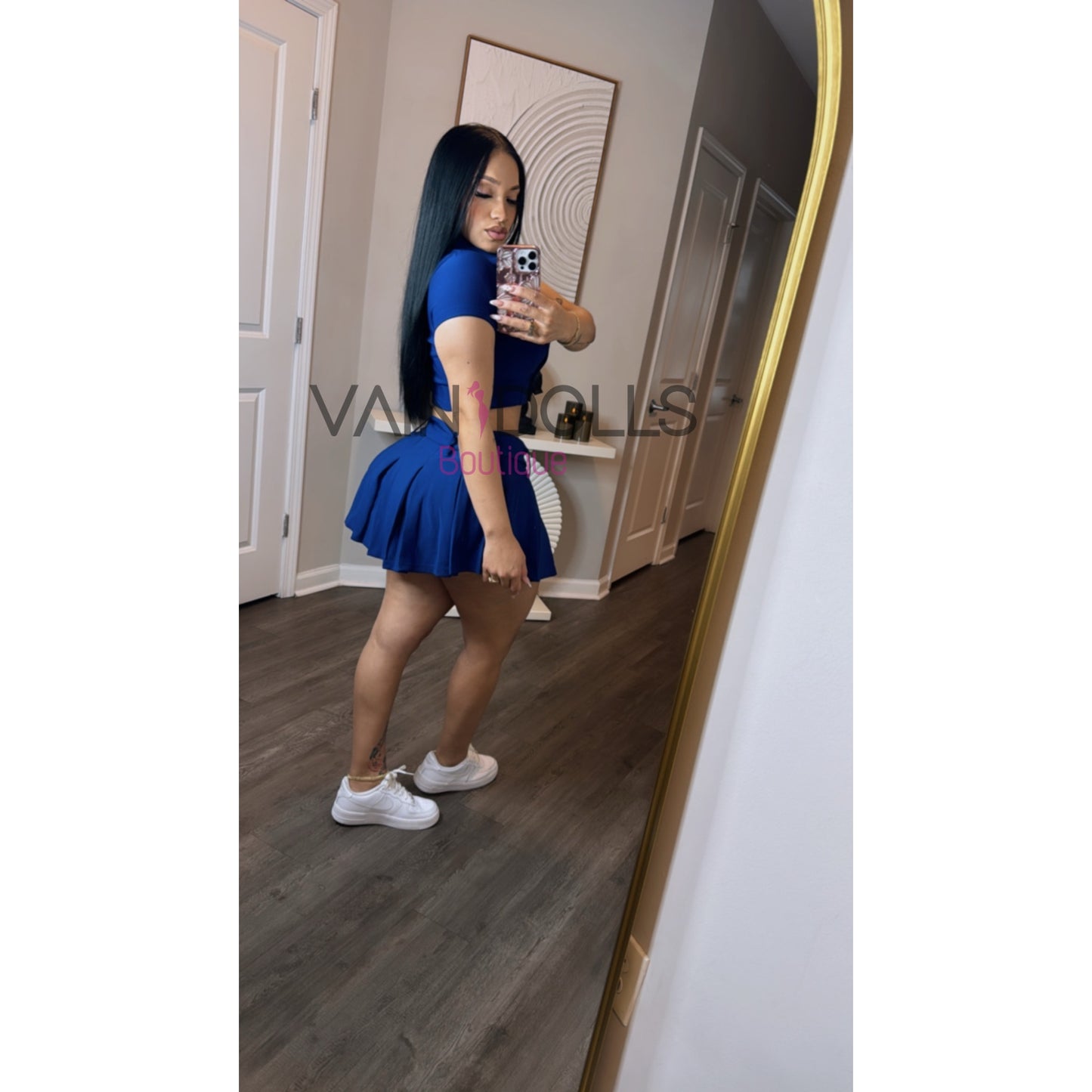 SET SKIRT NAVY