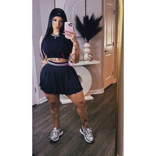 SET MINIE SKIRT BLACK