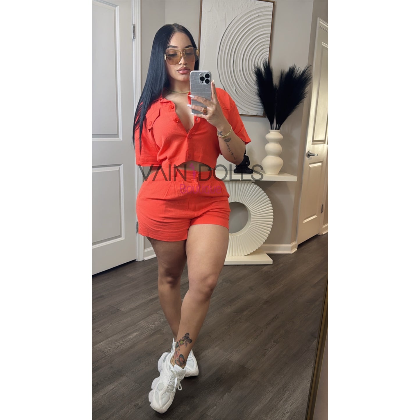 SET SHORT ORANGE