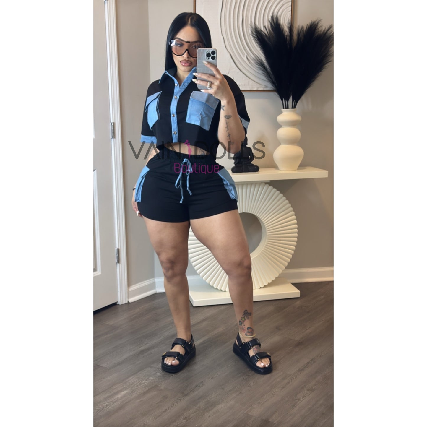 SET SHORT DENIN