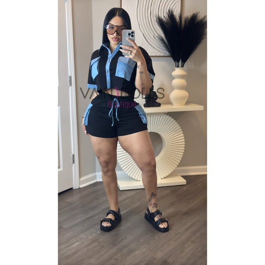 SET SHORT DENIN