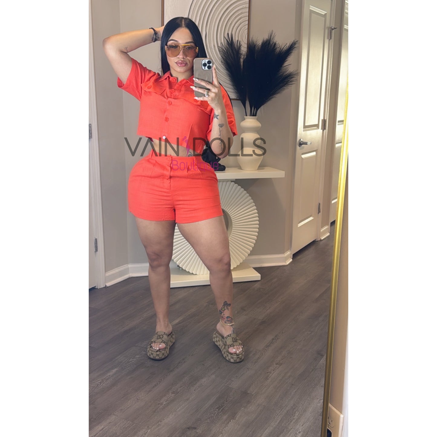 SET SHORT ORANGE