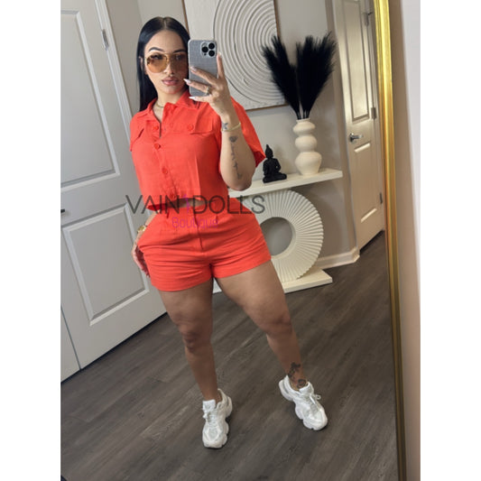 SET SHORT ORANGE